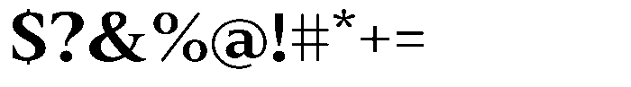 Slingora Bold Expanded Font OTHER CHARS