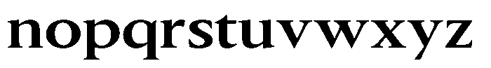 Slingora Bold Expanded Font LOWERCASE