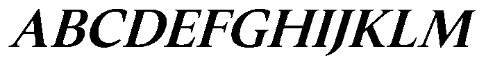 Slingora Bold Italic Font UPPERCASE