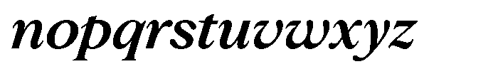 Slingora Bold Italic Font LOWERCASE