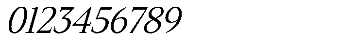 Slingora Condensed Italic Font OTHER CHARS