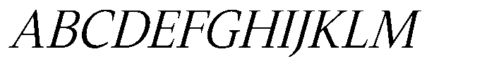 Slingora Condensed Italic Font UPPERCASE
