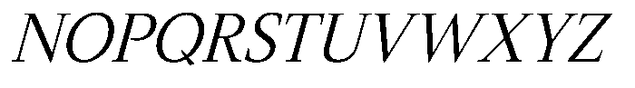Slingora Condensed Italic Font UPPERCASE