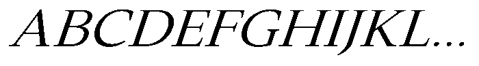 Slingora Expanded Italic Font UPPERCASE