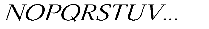 Slingora Expanded Italic Font UPPERCASE