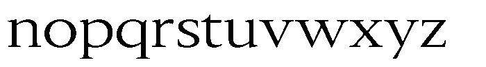 Slingora Expanded Font LOWERCASE