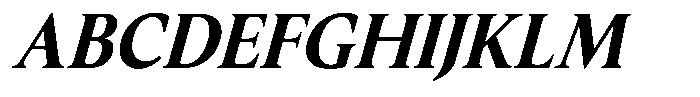Slingora Extra Bold Condensed Italic Font UPPERCASE