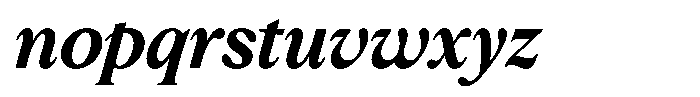 Slingora Extra Bold Condensed Italic Font LOWERCASE