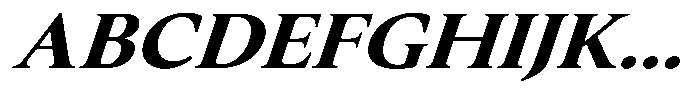 Slingora Extra Bold Expanded Italic Font UPPERCASE