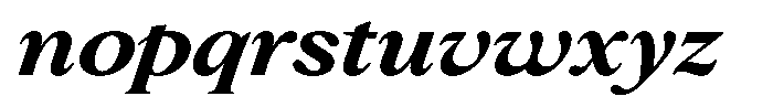 Slingora Extra Bold Expanded Italic Font LOWERCASE