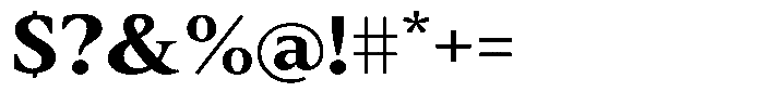 Slingora Extra Bold Expanded Font OTHER CHARS