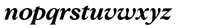 Slingora Extra Bold Italic Font LOWERCASE