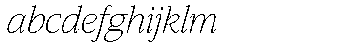 Slingora Extra Light Condensed Italic FONT