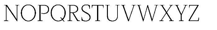 Slingora Extra Light Condensed Font UPPERCASE