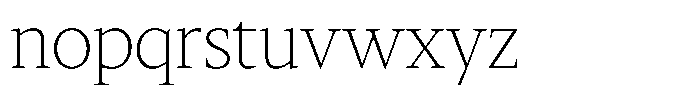 Slingora Extra Light Condensed Font LOWERCASE