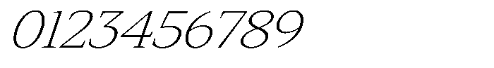 Slingora Extra Light Expanded Italic Font OTHER CHARS