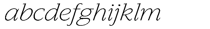 Slingora Extra Light Expanded Italic FONT