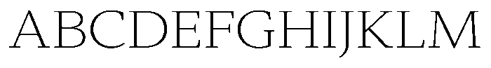Slingora Extra Light Expanded Font UPPERCASE