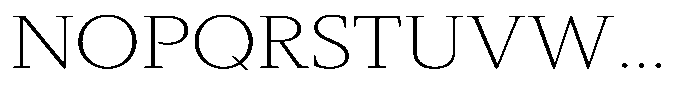 Slingora Extra Light Expanded Font UPPERCASE