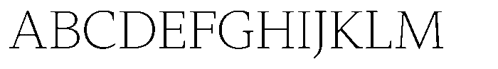 Slingora Extra Light Font UPPERCASE