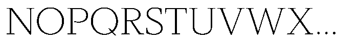 Slingora Extra Light Font UPPERCASE