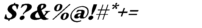Slingora Italic Variable Font OTHER CHARS