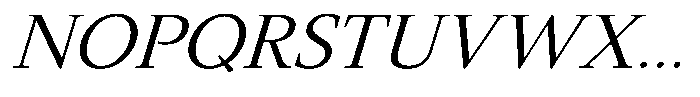 Slingora Italic Font UPPERCASE