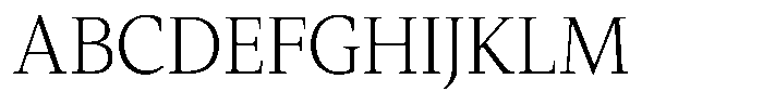 Slingora Light Condensed Font UPPERCASE