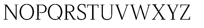 Slingora Light Condensed Font UPPERCASE