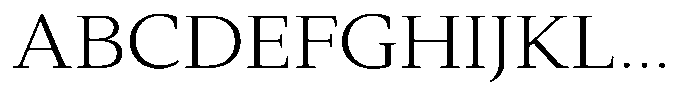 Slingora Light Expanded Font UPPERCASE