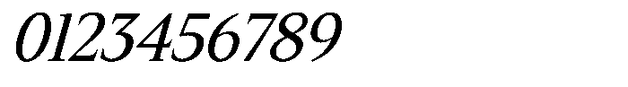 Slingora Medium Condensed Italic Font OTHER CHARS