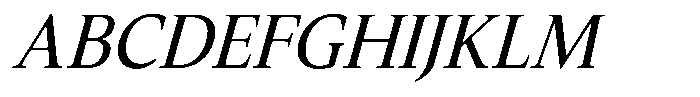 Slingora Medium Condensed Italic Font UPPERCASE