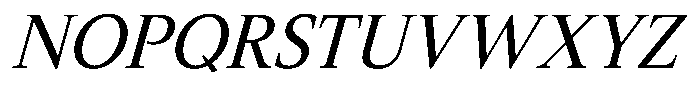 Slingora Medium Condensed Italic Font UPPERCASE