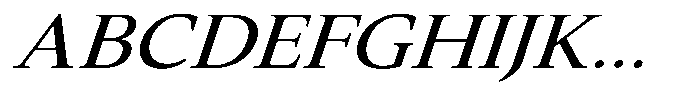 Slingora Medium Expanded Italic Font UPPERCASE