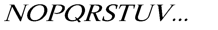 Slingora Medium Expanded Italic Font UPPERCASE