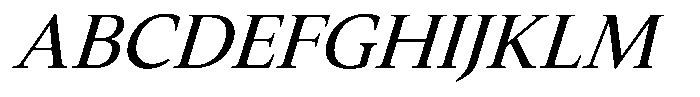 Slingora Medium Italic Font UPPERCASE