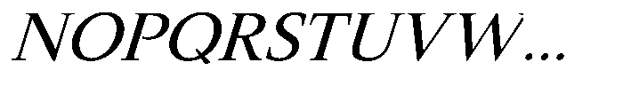 Slingora Medium Italic Font UPPERCASE