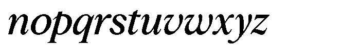 Slingora Semi Bold Condensed Italic Font LOWERCASE
