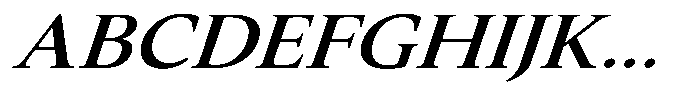 Slingora Semi Bold Expanded Italic Font UPPERCASE