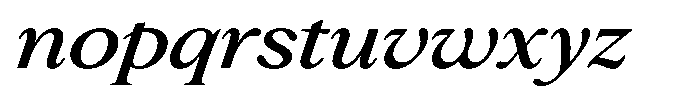 Slingora Semi Bold Expanded Italic Font LOWERCASE