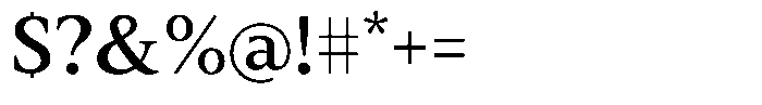 Slingora Semi Bold Font OTHER CHARS