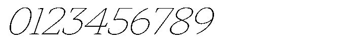 Slingora Thin Expanded Italic Font OTHER CHARS