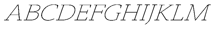 Slingora Thin Expanded Italic Font UPPERCASE