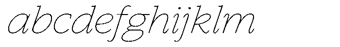 Slingora Thin Expanded Italic FONT