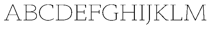 Slingora Thin Expanded Font UPPERCASE