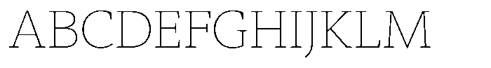 Slingora Thin Font UPPERCASE