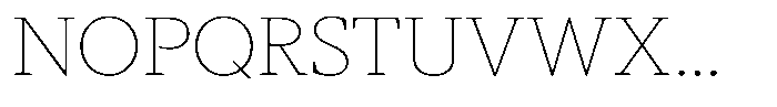 Slingora Thin Font UPPERCASE