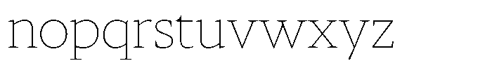 Slingora Thin Font LOWERCASE