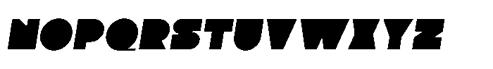 Slizo Oblique Font UPPERCASE