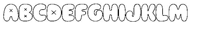 Slombe Outline Regular Font UPPERCASE
